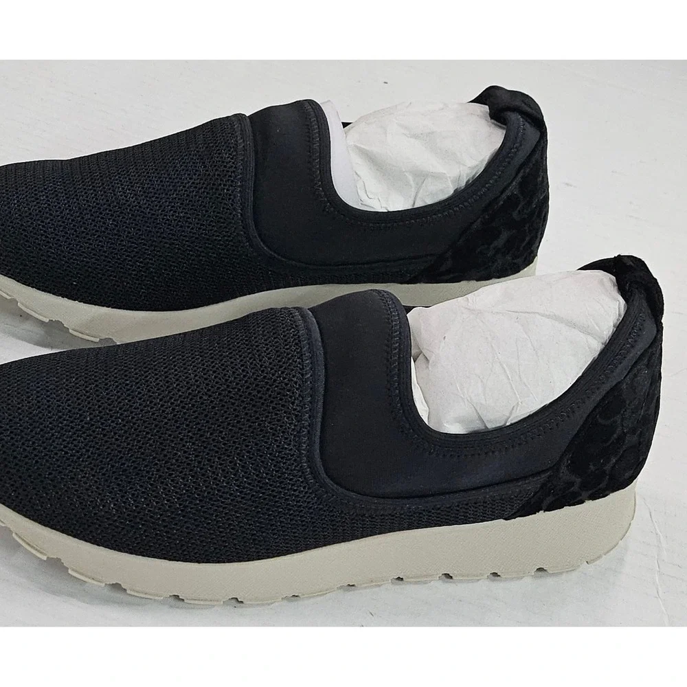 Lori Goldstein LI-POSY Black Mesh‎ Neoprene Slip On Sneakers Womens 6.5M NIB